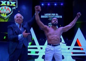 Ric Flair reaparece en la lucha libre mexicana... ¡con 72 años!