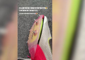 Increíble: Katir 'forzado' a correr el 1.500m. con unas zapatillas para el 400m... ¡ de otra marca!