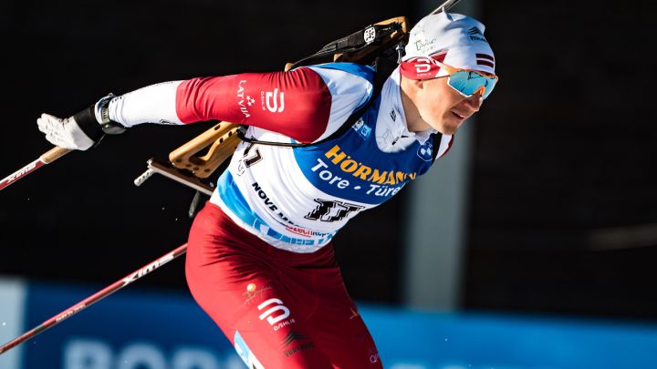 Andrejs Rastorgujevs en la Copa del Mundo 2021 disputada en Nové Město (República Checa).