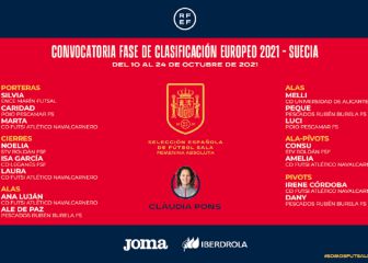 Claudia Pons da la lista de la clasificación para el Europeo