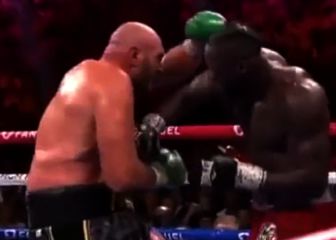 Para los que dudaban del dolor de Fury: vean lo que hace su costado al recibir el golpe