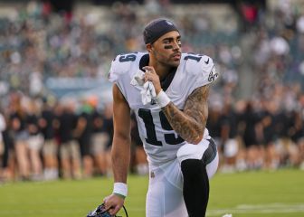 J.J. Arcega-Whiteside cambia su posición para seguir en la NFL