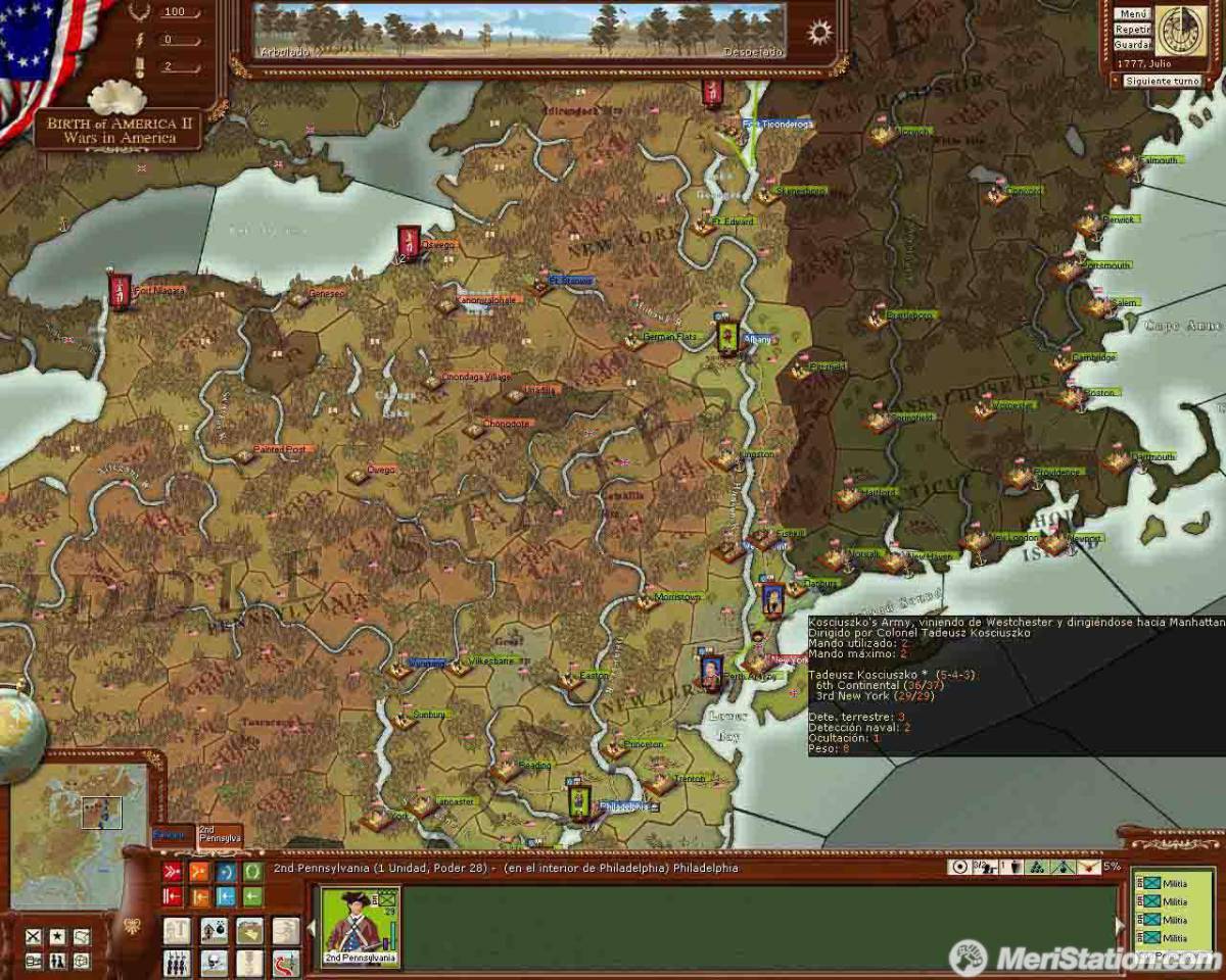 Birth of America 2: Guerras en América