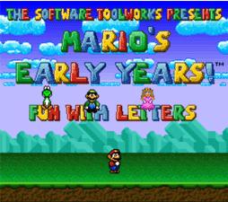 Mario's Early Years! Fun with Letters
