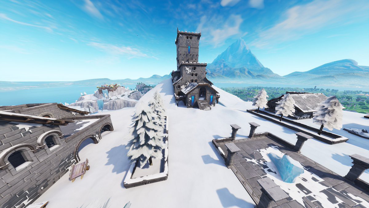 fortnite battle royale temporada 7 pico polar deshielo castillo rey helado