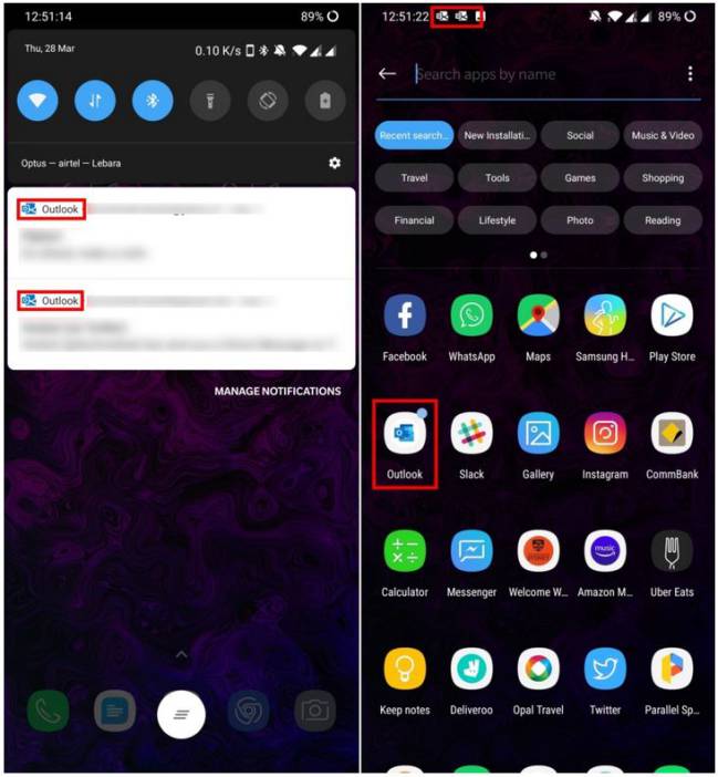 outlook 2019 android