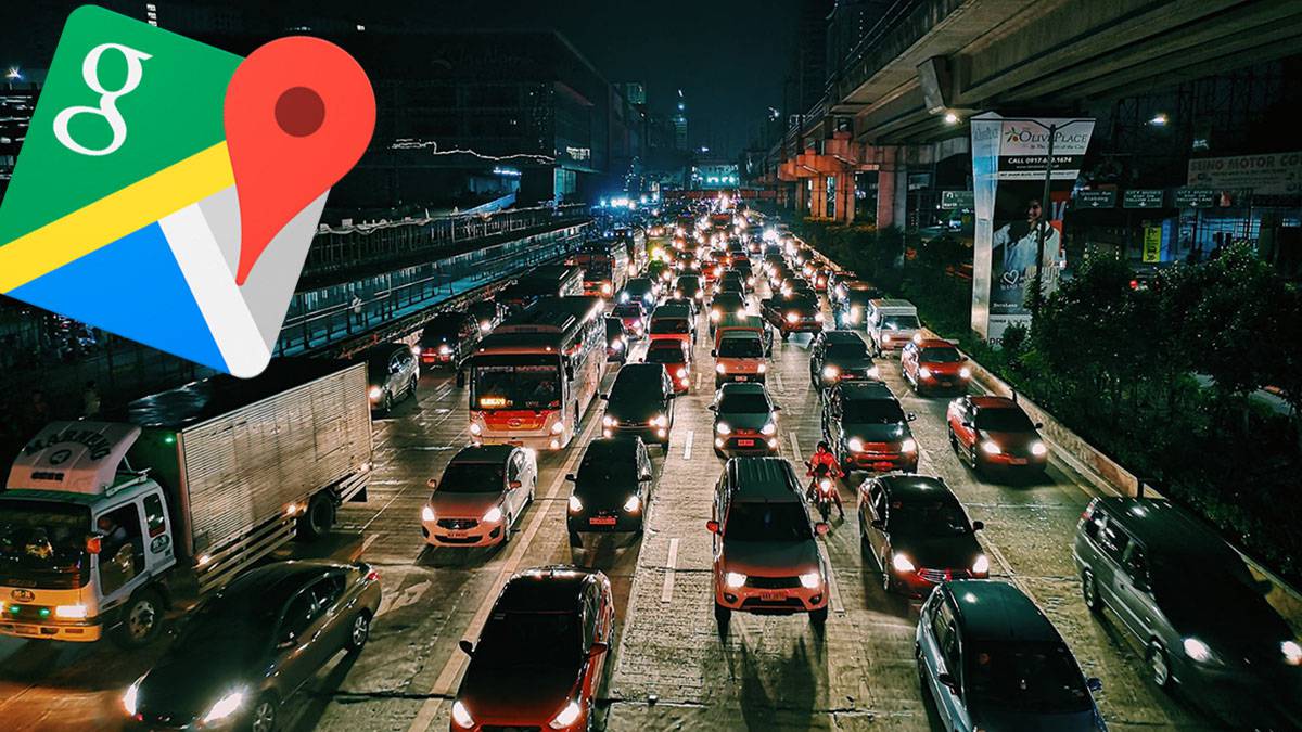 google maps atascos