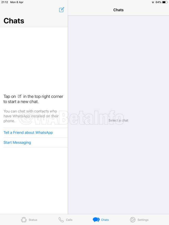 whatsapp ipad
