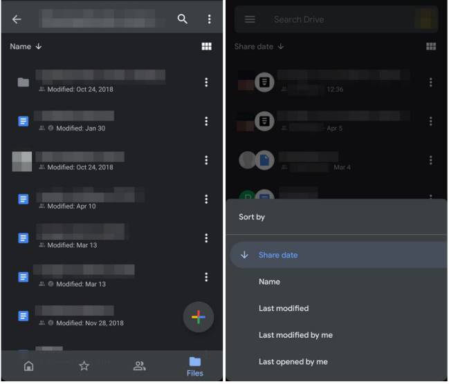 gdrive modo noche