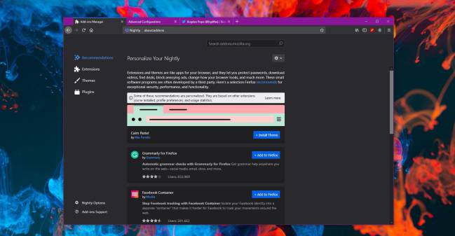 exteniosnes firefox