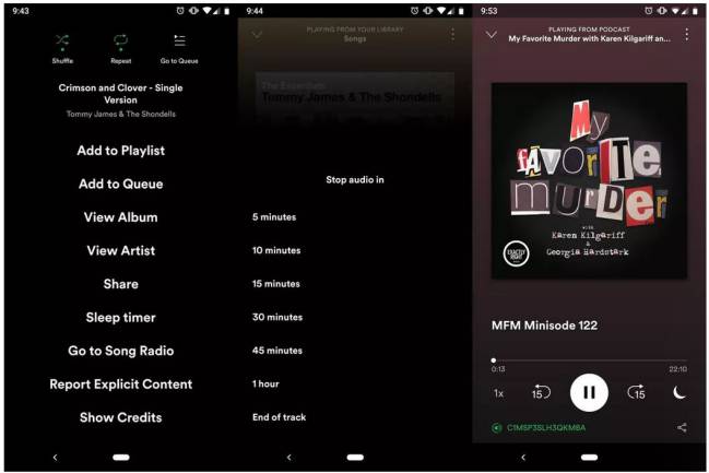 spotify sleep