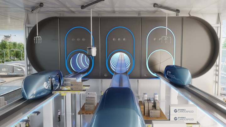 Así serán las estaciones del futuro tren sónico Hyperloop