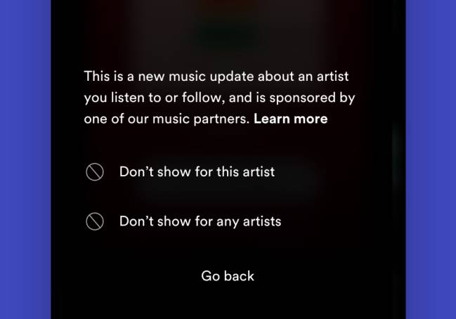 spotify notificaciones