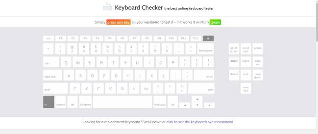 keyboard checker