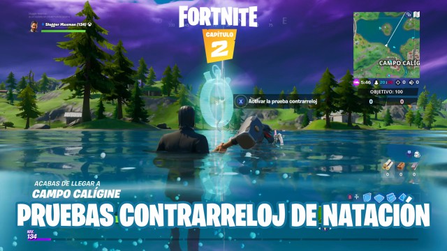 Desafío de Fortnite Cómo completar las contrarrelojes de natación en