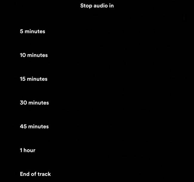sleep timer