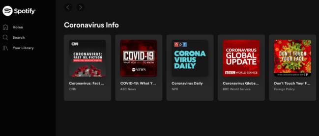 spotify covid19