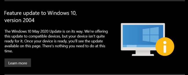 windows 10 aviso