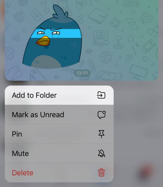 carpeta telegram