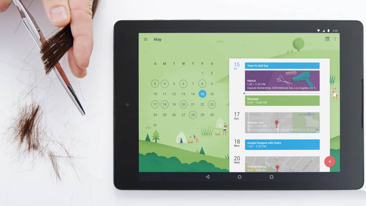 tablet calendar
