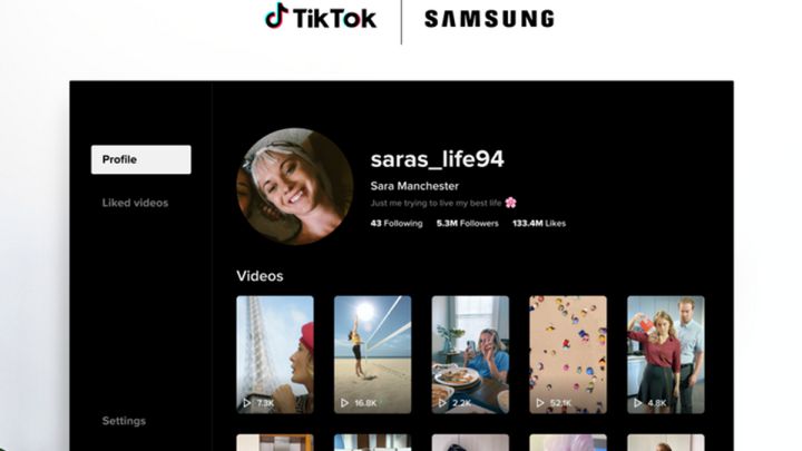 samsung tv tiktok