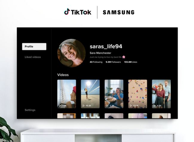 samsung tv tiktok
