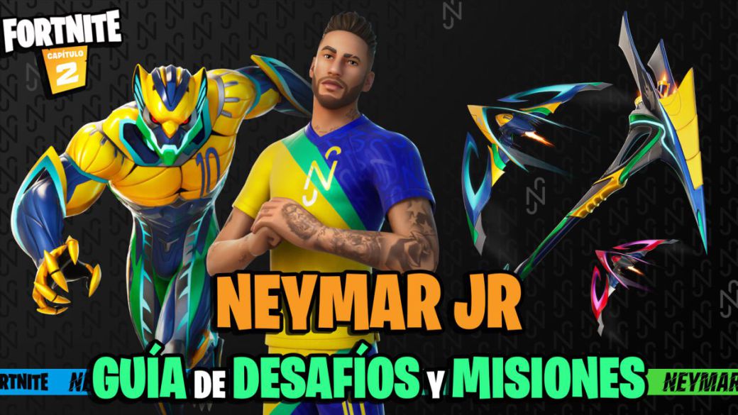 Neymar Jr en Fortnite Misiones y desafíos para conseguir su skin