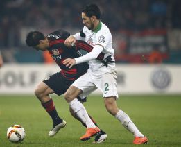chicharito en el Bayer Leverkusen vs Werder Bremen