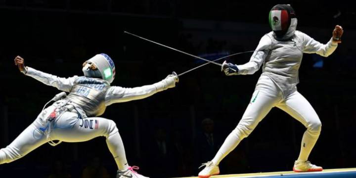 Nataly Michel quedó eliminada en florete indiviual ante Prescod