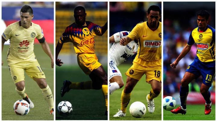 Los 13 mediocampistas históricos del América