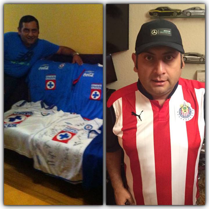 Un hincha deja de seguir al Cruz Azul y se hace 'fan' de las Chivas