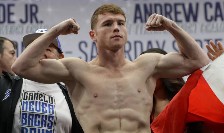 Canelo se desnudó para dar peso en su pelea ante Liam Smith