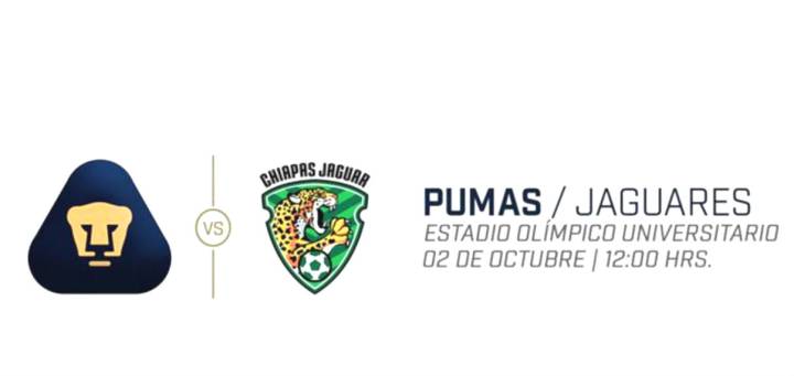Cómo y dónde ver Pumas vs Jaguares de Chiapas: horarios y TV. Jornada 12, Liga MX