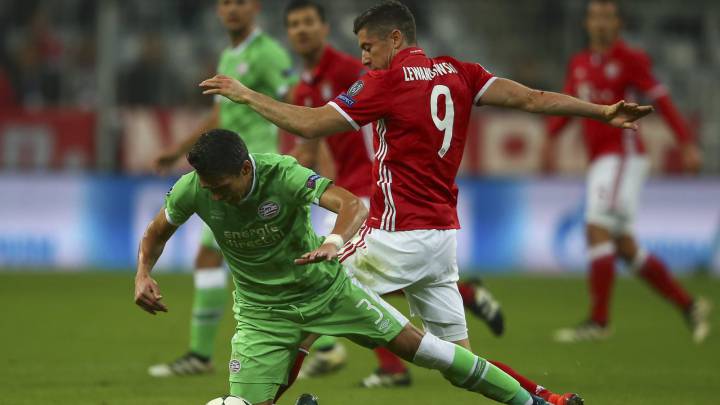 El PSV de Guardado y Moreno tropezó en Múnich