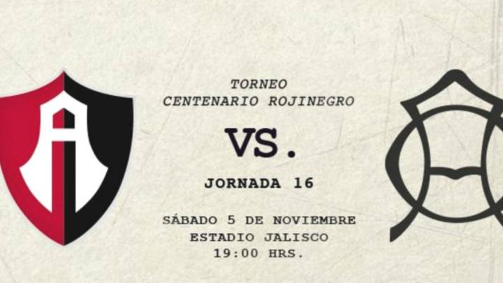 Atlas vs América en vivo online: Liga MX, Jornada 16. Sábado 5 de noviembre 2016