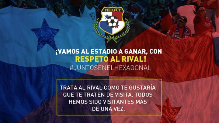 Panamá fomenta la no violencia para partido ante México en el Hexagonal