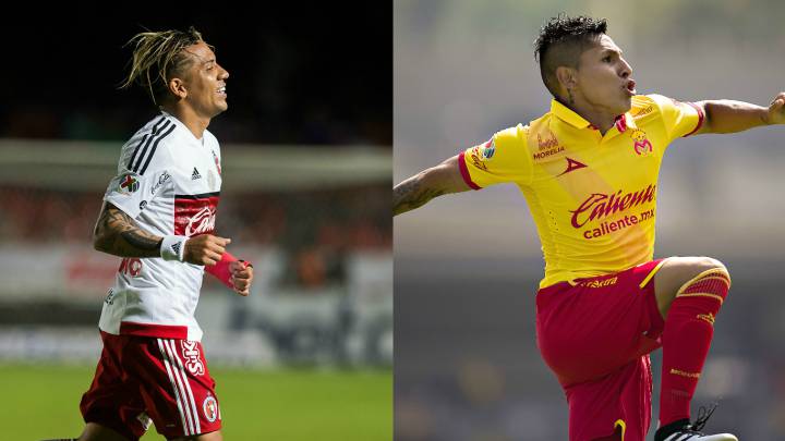 Dayro Moreno y Raúl Ruidíaz, virtuales campeones de goleo de la Liga MX. Con 11 anotaciones, ambos se perfilan para ser los máximos goleadores al final del Liga MX Apertura 2016, con sólo dos partidos por jugar.