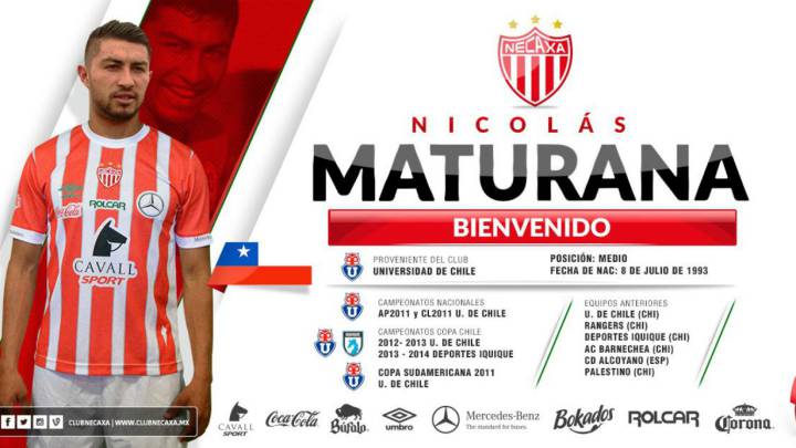 Necaxa suma un chileno más a sus filas