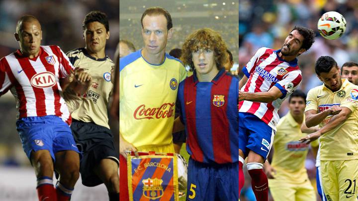 10 partidos destacados de equipos españoles en México. Equipos como Real Madrid, Barcelona Atlético de Madrid jugaron en nuestro país contra América, Cruz Azul, Tigres o Toluca.