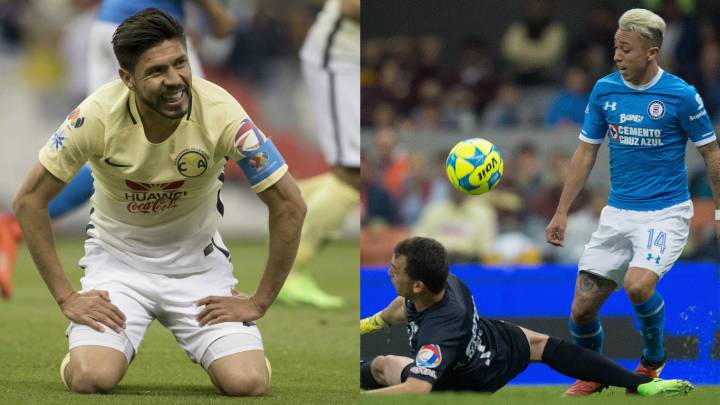 Polémica en el Clásico Joven ¿Eran penales para América y Cruz Azul? Oribe Peralta cayó dentro del área. Martín Rodríguez también fue al césped.