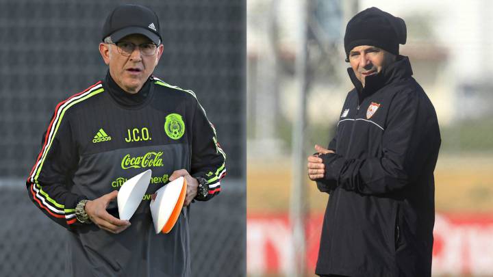 Juan Carlos Osorio visita a Sampaoli en Sevilla