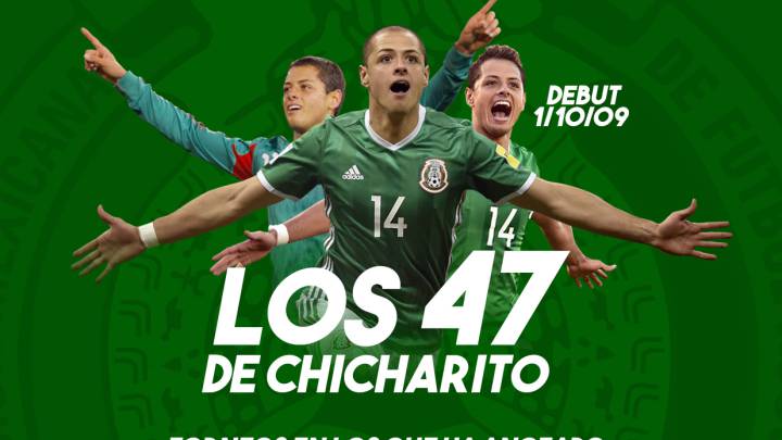 Así fueron los 47 goles de Chicharito con la Selección