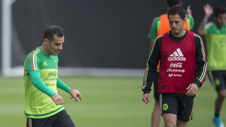 Rafael Márquez y Javier Hernández