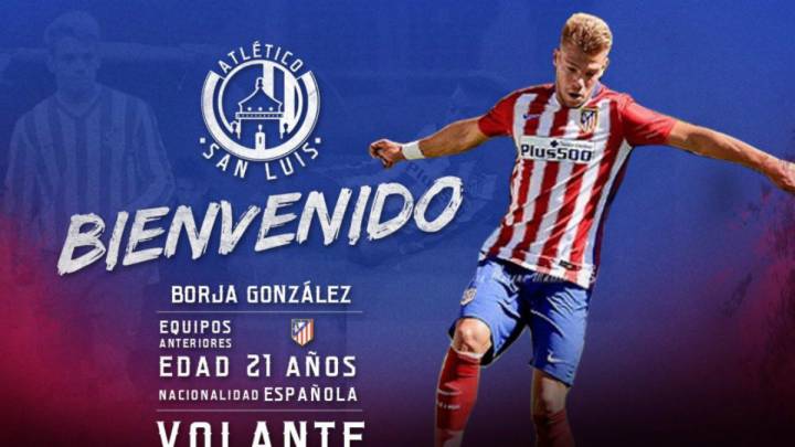 Borja González, canterano del Atlético de Madrid llega para reforzar al Atlético San Luis