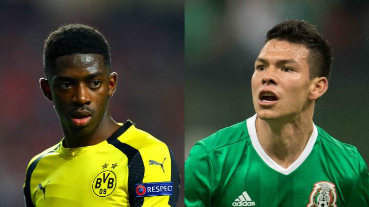 El halago de Ousmane Dembélé al ‘Chucky’ Lozano en redes. El juvenil francés del Borussia Dortmund aplaudió el gol del 'Chucky' con la Selección Nacional.