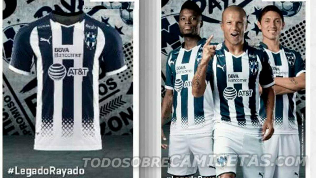 Circula posible playera de Monterrey para el Apertura 2017. La camiseta de local tendría la novedad de las rayas difuminadas en la parte baja de la elástica