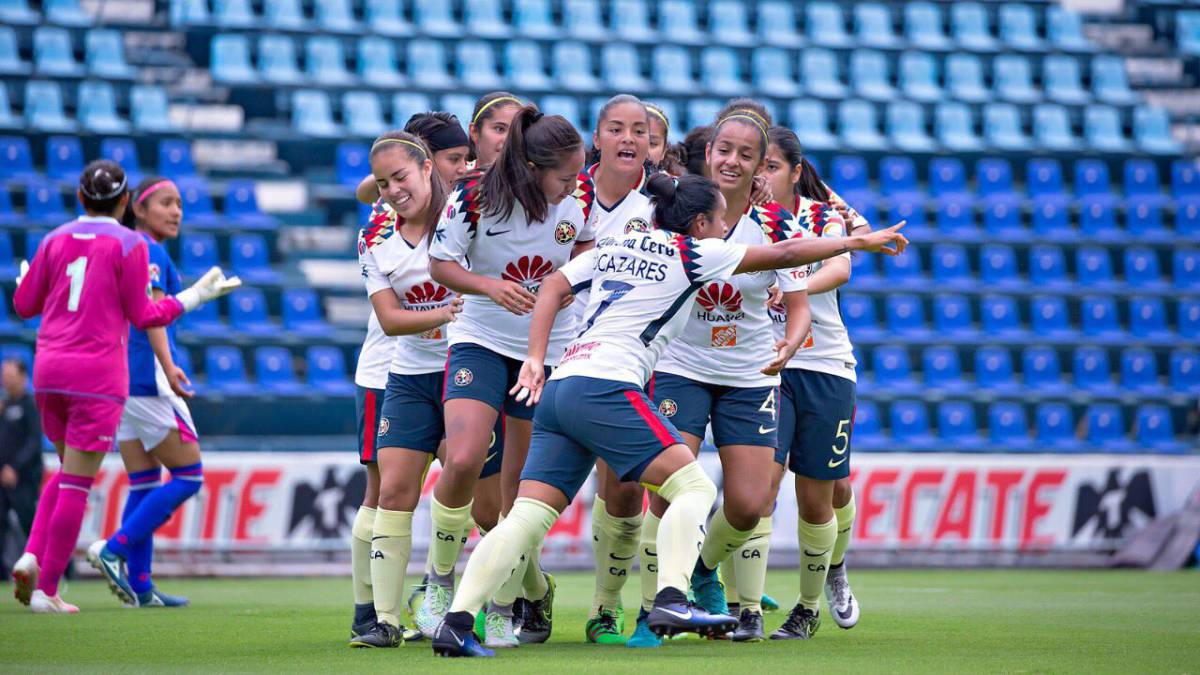 América golea a Cruz Azul en el primer Clásico de Liga Femenil