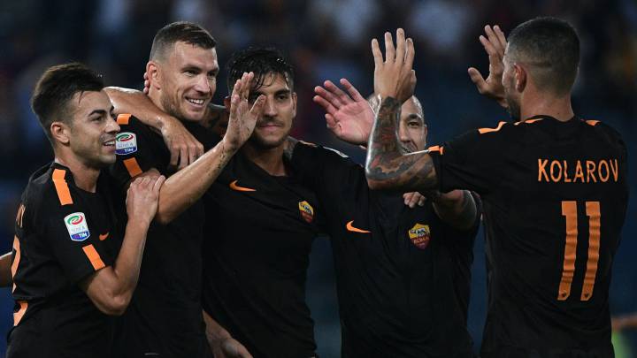 Héctor Moreno debuta en la Serie A con la Roma en la goleada frente al Hellas Verona. El defensa mexicano entró de cambio al 75', cuando ya era el 3-0.