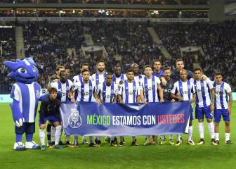 El triunfo del Porto con mensaje de apoyo para México