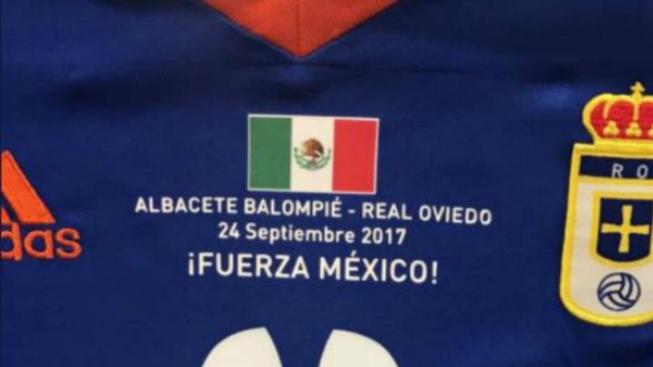 Real Oviedo se suma a los mensajes de apoyo a México
